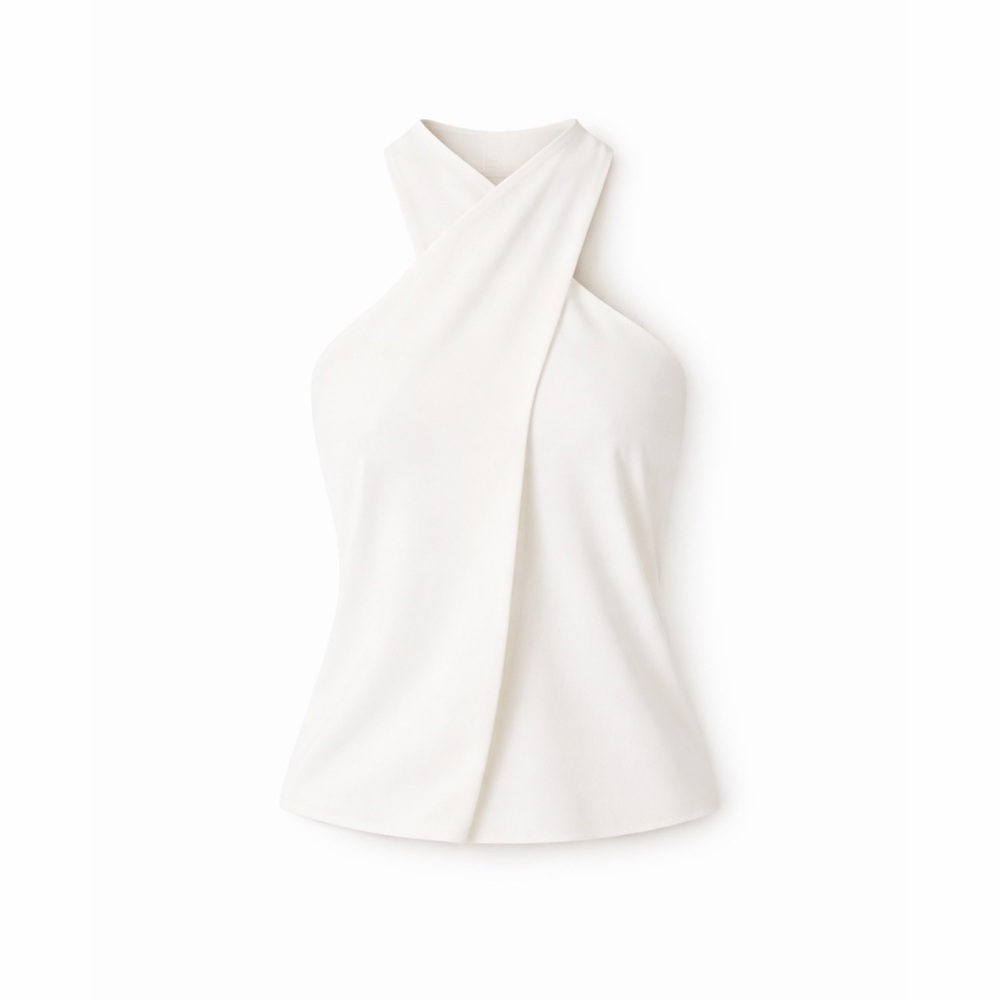 cross wrap halter top